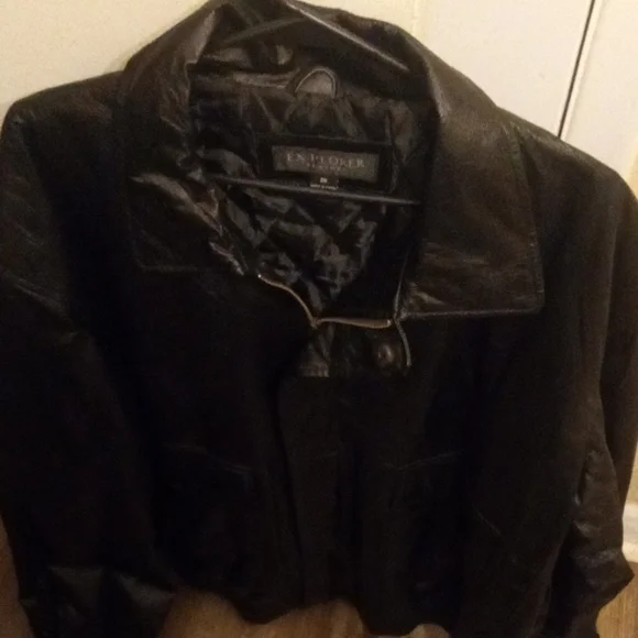 Explorer Black Leather Jacket - Picture 1 of 1